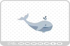 Whale SVG PNG DXF Product Image 1