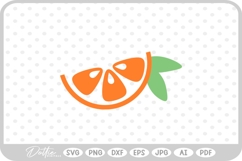 Orange Citrus Fruit SVG PNG DXF Product Image 1