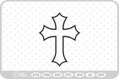 Religious Cross SVG PNG DXF Product Image 1