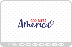 God Bless America SVG PNG DXF Product Image 1