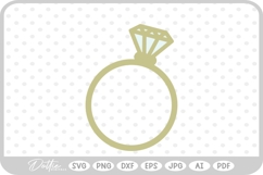 Engagement Wedding Rings Ring Love SVG PNG DXF Product Image 1