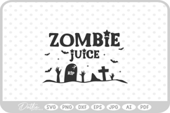 Zombie Juice Potion Bottle Label Halloween Witch SVG Product Image 1