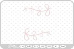 Botanical Hand Drawn Vine Doodle Nature SVG PNG DXF Product Image 1