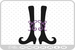 Witch Feet Shoes Boots Halloween SVG PNG DXF Product Image 1