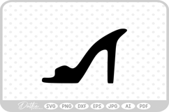 High Heeled Shoe SVG PNG DXF Product Image 1