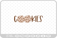 Chocolate Chip Cookie SVG PNG DXF Product Image 1