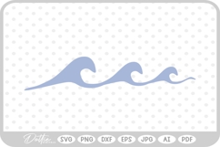 Ocean Waves Doodle SVG PNG DXF Product Image 1