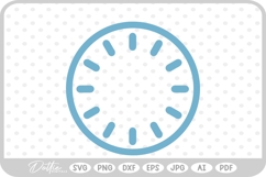 Clock Face SVG PNG DXF Product Image 1