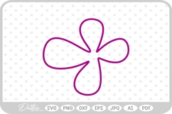 Flower Doodle Sketch Style Hand Drawn SVG PNG DXF Product Image 1