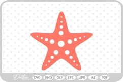 Starfish SVG PNG DXF Product Image 1