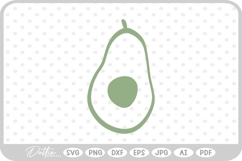 Avocado SVG PNG DXF Product Image 1
