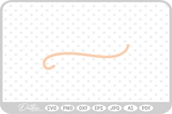 Line Underline Silhouette Shape Doodle SVG PNG DXF Product Image 1