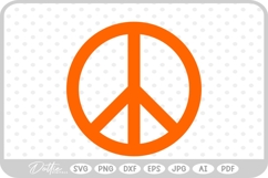 Peace Sign SVG PNG DXF Product Image 1
