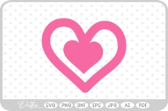 Heart Shape SVG PNG DXF Product Image 1