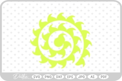 Rolled Paper Flower Template SVG PNG DXF Product Image 1