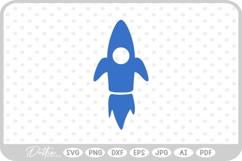 Rocket SVG PNG DXF Product Image 1