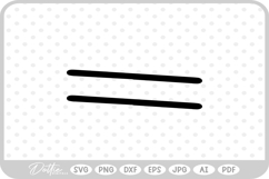 Equal Maths Symbol SVG PNG DXF Product Image 1