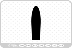 Thin Arch Petal SVG PNG DXF Product Image 1