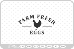 Farm Fresh Eggs SVG PNG DXF Product Image 1