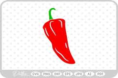 Chili Pepper SVG PNG DXF Product Image 1