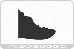 Witch Nose Silhouette Outline Halloween Green SVG PNG DXF Product Image 1