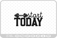 Workout Quote Gym Fitness SVG PNG DXF Product Image 1