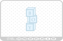 Baby Blocks SVG PNG DXF Product Image 1