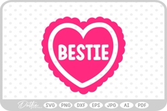 BFF Besties Best Friend SVG PNG DXF Product Image 1