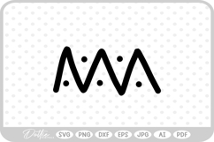 Wiggly Wavy Line Zig Zag Outline Shape Doodle SVG PNG DXF Product Image 1