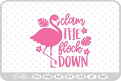 Flamingo Quote Bird SVG PNG DXF Product Image 1