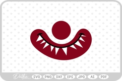 Clown Halloween Face Scary SVG PNG DXF Product Image 1