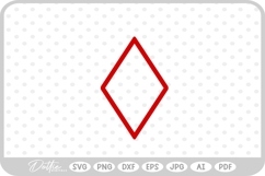 Playing Card Suit SVG PNG DXF Product Image 1
