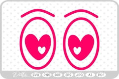 Cartoon Eyes Funny Emoji Eyeballs Character SVG PNG DXF Product Image 1