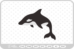Orca Whale SVG PNG DXF Product Image 1