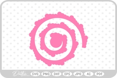 Rolled Flower SVG PNG DXF Product Image 1