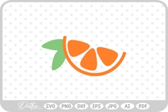 Orange Citrus Fruit SVG PNG DXF Product Image 1