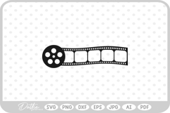 Film Movie Reel Tape SVG PNG DXF Product Image 1