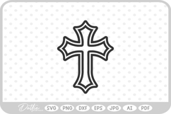 Religious Cross SVG PNG DXF Product Image 1