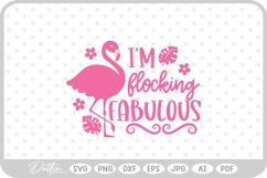 Flamingo Quote Bird SVG PNG DXF Product Image 1