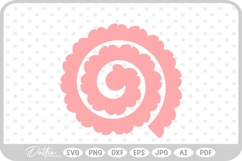 Rolled Flower SVG PNG DXF Product Image 1