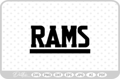 Rams Sports Team SVG PNG DXF Product Image 1