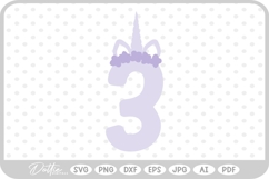 Unicorn Number 123456789 SVG PNG DXF Product Image 1