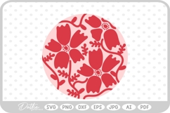 Abstract Flower Pattern Wavy Boho Botanic SVG PNG DXF Product Image 1