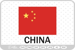 China World Flag SVG PNG DXF Product Image 1