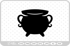 Cauldron Witch Halloween Spooky Season SVG PNG DXF Product Image 1