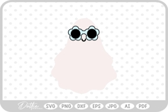 Ghost with Sunglasses Halloween SVG PNG DXF Product Image 1