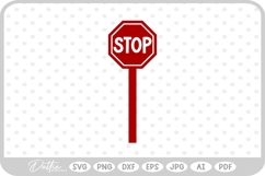 Stop Sign SVG PNG DXF Product Image 1