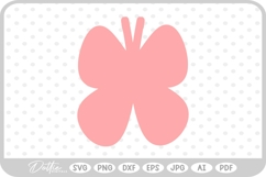 Flower Butterfly Cluster Silhouette Shape Doodle SVG PNG DXF Product Image 1