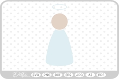 Angel Hand Drawn Christmas SVG PNG DXF Product Image 1