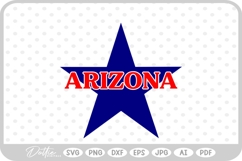 Arizona Star USA State America SVG PNG DXF Product Image 1